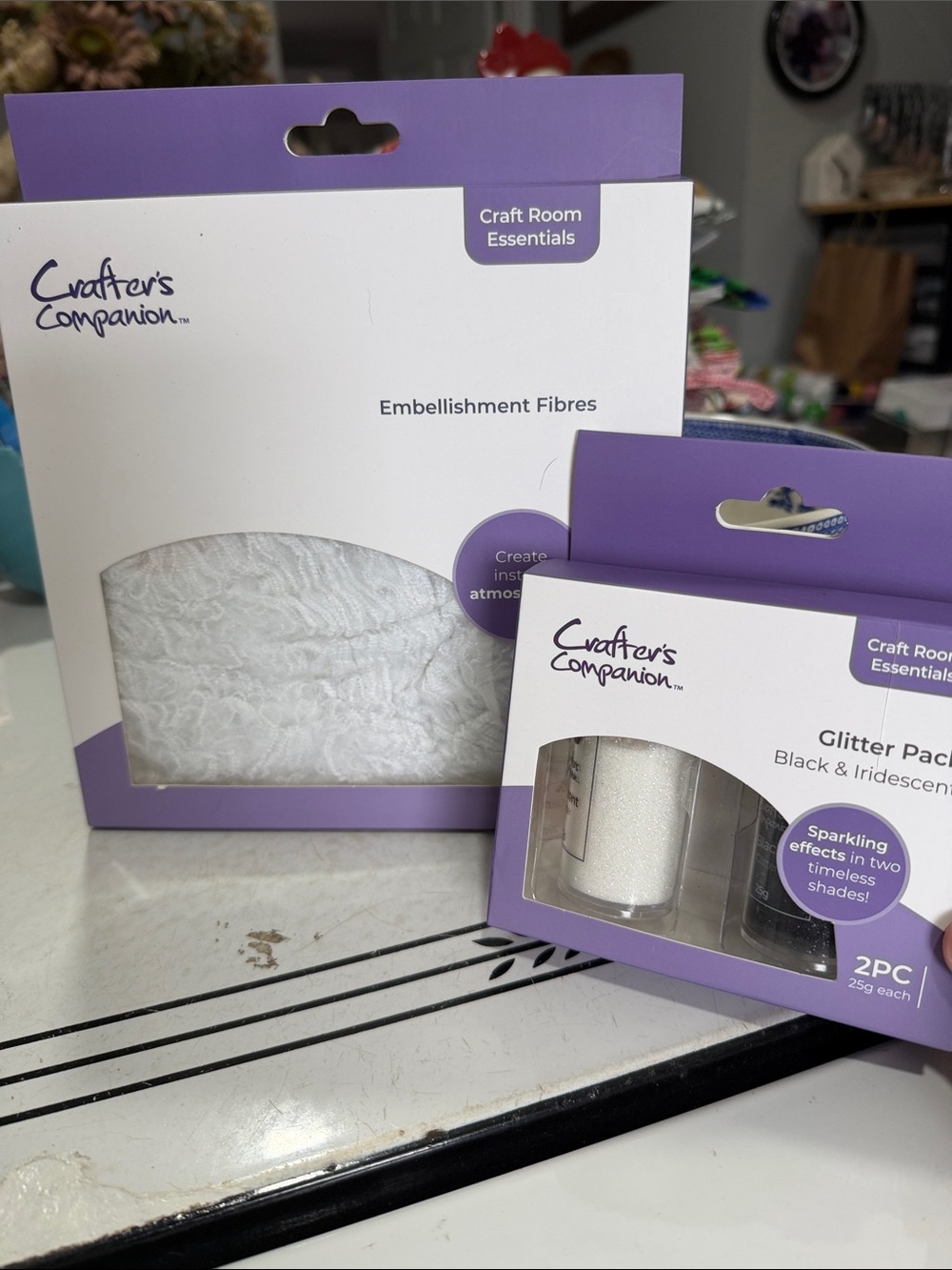 Crafters Companion Embellishment Fibres and Glitter Pack